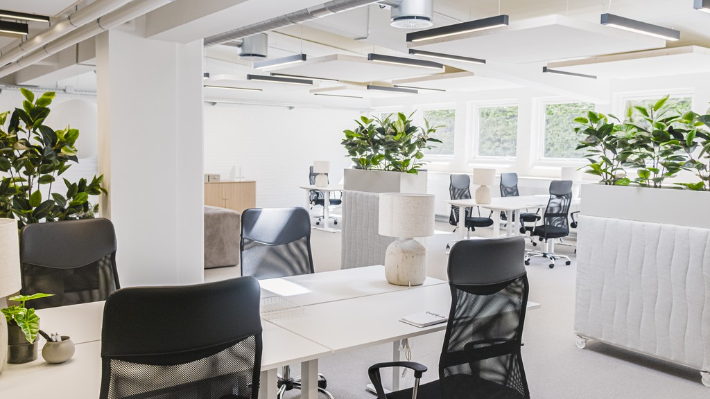Moderne og stilfuldt kontor i rolige omgivelser på Ø